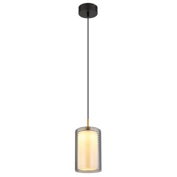 Globo Lampigna Hanglamp LED Messing, Zwart, 1-licht