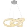 Globo Mucky Hanglamp LED Chroom, 1-licht, Afstandsbediening