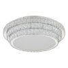 Globo Klara Plafondlamp LED Chroom, 1-licht, Afstandsbediening