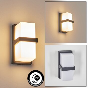 Antua Wandlamp voor buiten, Licht omhoog & omlaag Antraciet, 1-licht