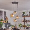 Soutinho Hanglamp, Kogellampje Amber, Duidelijk, 4-lichts