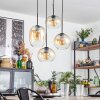 Soutinho Hanglamp, Kogellampje Amber, Duidelijk, 4-lichts