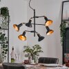 Vouzy Plafondlamp, Hanglamp Zwart, 6-lichts