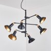 Vouzy Plafondlamp, Hanglamp Zwart, 6-lichts