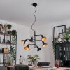 Vouzy Plafondlamp, Hanglamp Zwart, 6-lichts