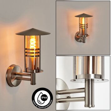 Forli Wandlamp voor buiten Zilver, 1-licht