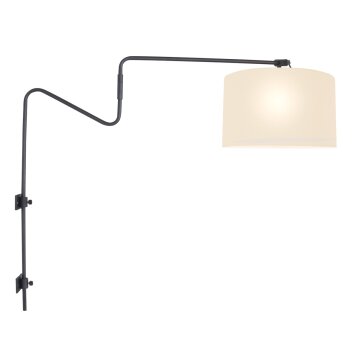 steenhouwer Linstrøm Wandlamp Zwart, 1-licht