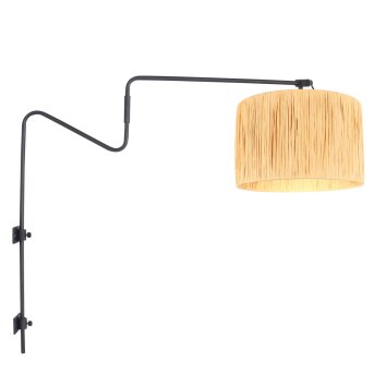 steenhouwer Linstrøm Wandlamp Zwart, 1-licht