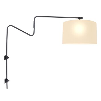 steenhouwer Linstrøm Wandlamp Zwart, 1-licht