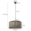 steenhouwer Light Hanglamp Zwart, 1-licht