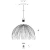 steenhouwer Grass Hanglamp Zwart, 1-licht