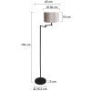 steenhouwer Bella Staande lamp Zwart, 1-licht