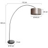 steenhouwer Solva Staande lamp Zwart, 1-licht