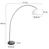 steenhouwer Solva Staande lamp Zwart, 1-licht