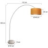 steenhouwer Solva Staande lamp Staal geborsteld, 1-licht