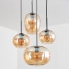 Apedo Hanglamp, Kogellampje, Hanglamp Amber, 4-lichts