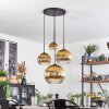 Koyoto Hanglamp, Kogellampje, Hanglamp Goud, Duidelijk, 4-lichts