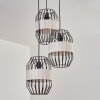 Macken Hanglamp, Hanglamp Zwart, 3-lichts