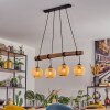 Basto Hanglamp, Kogellampje, Hanglamp Natuurlijke kleuren, Zwart, 4-lichts