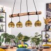 Koyoto Hanglamp, Kogellampje, Hanglamp Natuurlijke kleuren, Zwart, 4-lichts