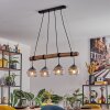 Koyoto Hanglamp, Kogellampje, Hanglamp Natuurlijke kleuren, Zwart, 4-lichts