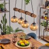 Koyoto Hanglamp, Kogellampje, Hanglamp Natuurlijke kleuren, Zwart, 4-lichts