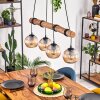 Koyoto Hanglamp, Kogellampje, Hanglamp Natuurlijke kleuren, Zwart, 4-lichts