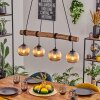 Koyoto Hanglamp, Kogellampje, Hanglamp Natuurlijke kleuren, Zwart, 4-lichts