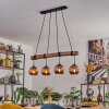 Koyoto Hanglamp, Kogellampje, Hanglamp Natuurlijke kleuren, Zwart, 4-lichts