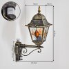 Chatelain Buitenlicht, Wandlamp voor buiten Goud, Zwart, 1-licht, Bewegingsmelder