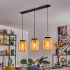 Boudou Hanglamp, Hanglamp Zwart, 3-lichts