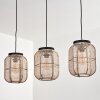 Boudou Hanglamp, Hanglamp Zwart, 3-lichts