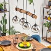 Koyoto Hanglamp, Kogellampje, Hanglamp Natuurlijke kleuren, Zwart, 4-lichts