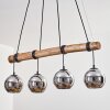 Koyoto Hanglamp, Kogellampje, Hanglamp Natuurlijke kleuren, Zwart, 4-lichts