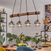 Koyoto Hanglamp, Kogellampje, Hanglamp Natuurlijke kleuren, Zwart, 4-lichts