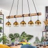 Koyoto Hanglamp, Kogellampje, Hanglamp Natuurlijke kleuren, Zwart, 5-lichts