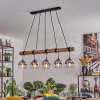 Koyoto Hanglamp, Kogellampje, Hanglamp Natuurlijke kleuren, Zwart, 5-lichts