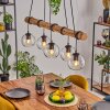 Koyoto Hanglamp, Kogellampje, Hanglamp Natuurlijke kleuren, Zwart, 5-lichts