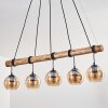 Koyoto Hanglamp, Kogellampje, Hanglamp Natuurlijke kleuren, Zwart, 5-lichts