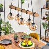 Koyoto Hanglamp, Kogellampje, Hanglamp Natuurlijke kleuren, Zwart, 5-lichts