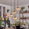 Koyoto Hanglamp, Kogellampje, Hanglamp Amber, Duidelijk, 4-lichts