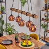 Koyoto Hanglamp, Kogellampje, Hanglamp Natuurlijke kleuren, Zwart, 5-lichts