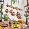 Koyoto Hanglamp, Kogellampje, Hanglamp Natuurlijke kleuren, Zwart, 5-lichts