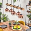 Koyoto Hanglamp, Kogellampje, Hanglamp Natuurlijke kleuren, Zwart, 5-lichts