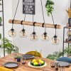 Koyoto Hanglamp, Kogellampje, Hanglamp Natuurlijke kleuren, Zwart, 5-lichts