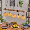 Basto Hanglamp, Hanglamp Natuurlijke kleuren, Zwart, 5-lichts