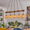 Basto Hanglamp, Hanglamp Natuurlijke kleuren, Zwart, 5-lichts