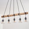 Koyoto Hanglamp, Kogellampje, Hanglamp Natuurlijke kleuren, Zwart, 5-lichts