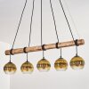 Koyoto Hanglamp, Kogellampje, Hanglamp Natuurlijke kleuren, Zwart, 5-lichts