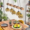 Koyoto Hanglamp, Kogellampje, Hanglamp Natuurlijke kleuren, Zwart, 5-lichts